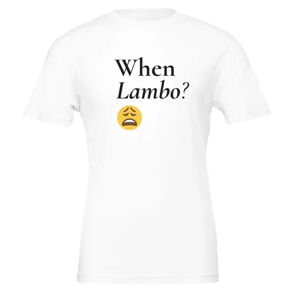 When Lambo Crypto Men T-shirt - Bitcoin Merchandise